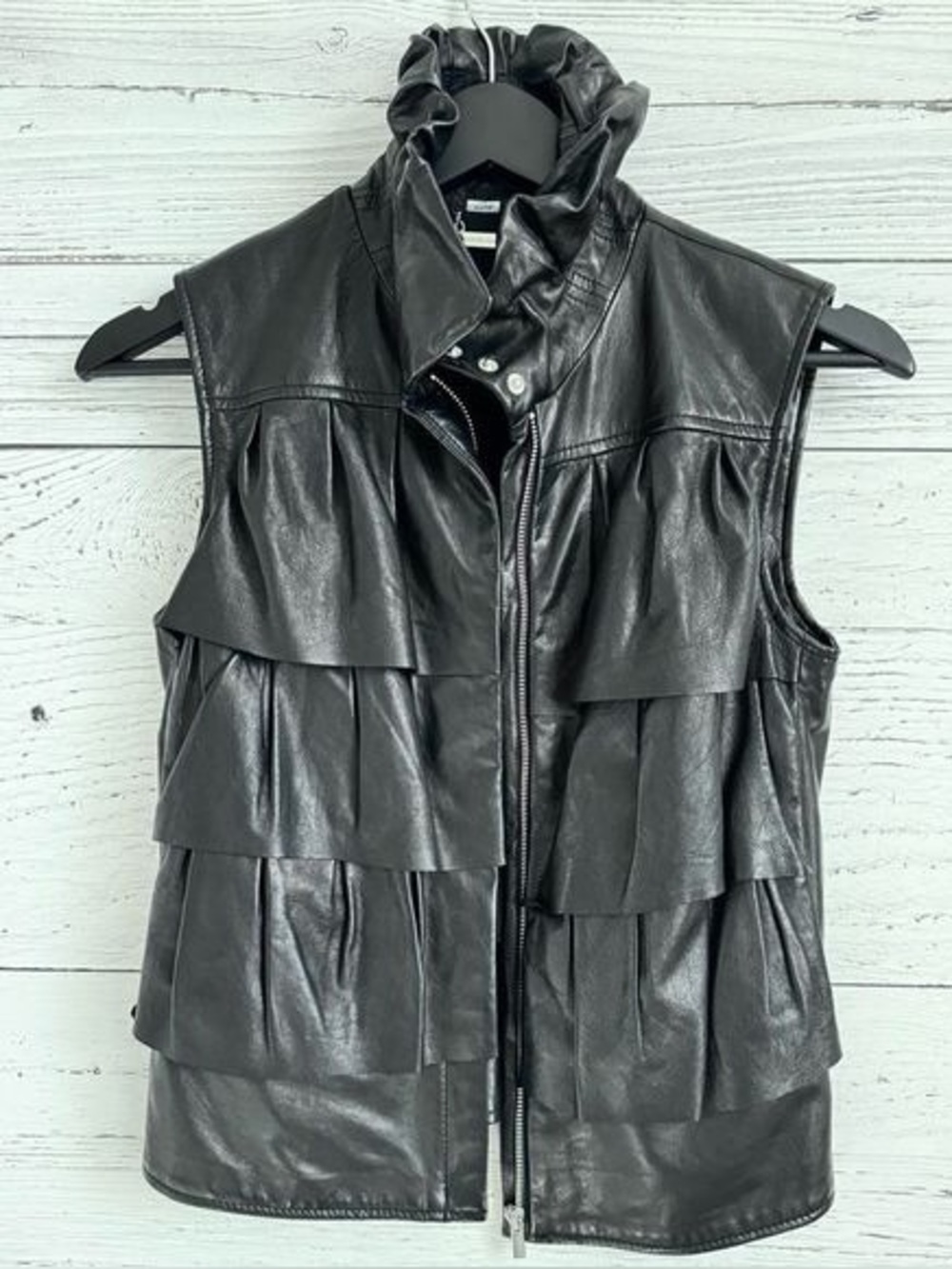 Diane von Furstenberg - Bomber Leather Vest